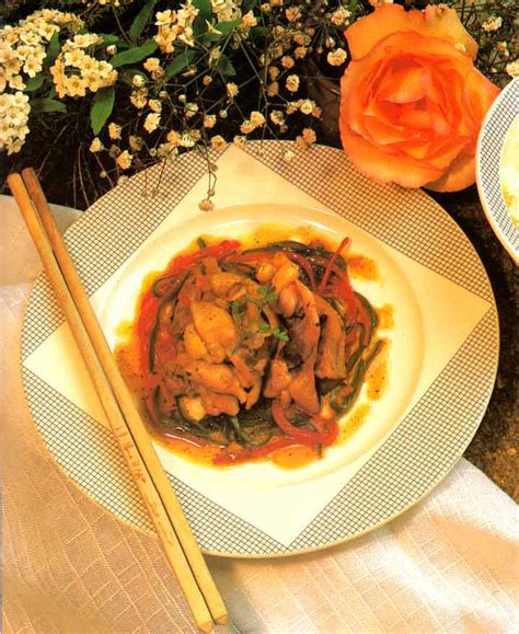 Our most trusted chinese garlic chicken recipes. Chinese Cuisine: Chicken in Hot Pepper Sauce Recipe ...
