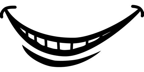 Mulut Clipart Gambar Mulut Hitam Putih Free Transpare
