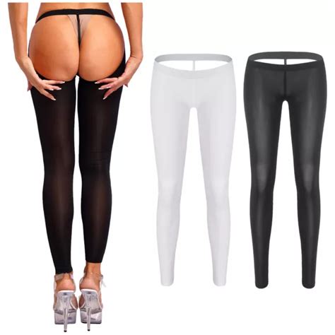 womens mesh sheer high waist skinny see through solid pencil pants yoga trousers 12 21 picclick