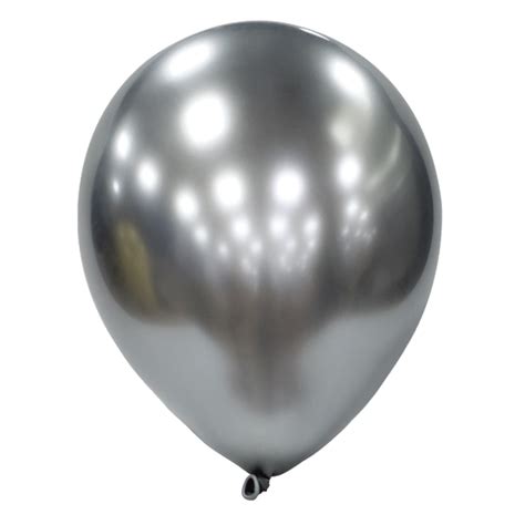 Buy Platinum Silver Metallic Latex Balloons Pack Of 12 For Gbp 599