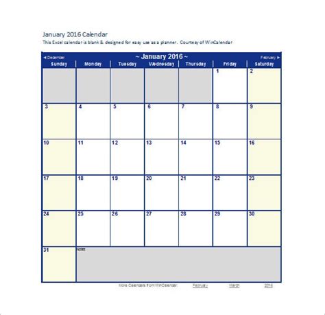 Excel Monthly Calendar Templates