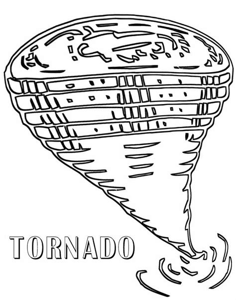 Dibujo De Tornado 4 Para Colorear Dibujos Para Colorear