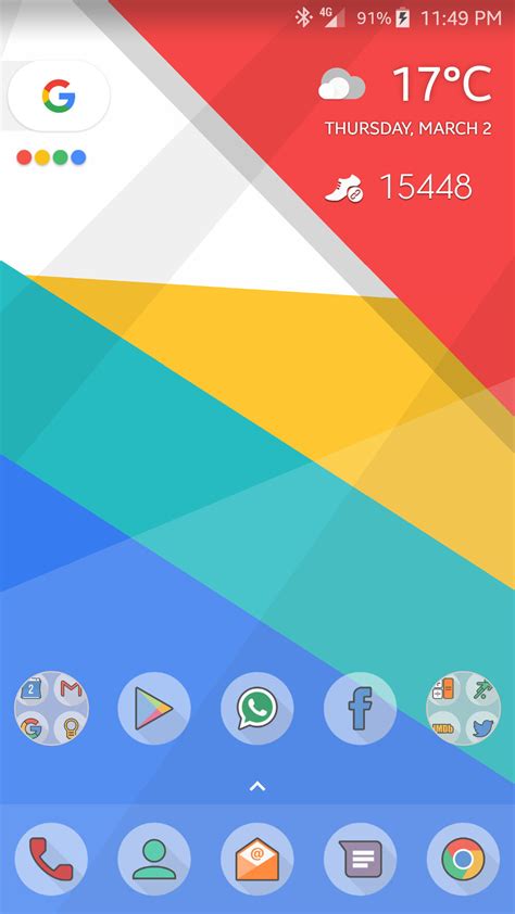 10 Beautiful Custom Android Home Screen Layouts 8