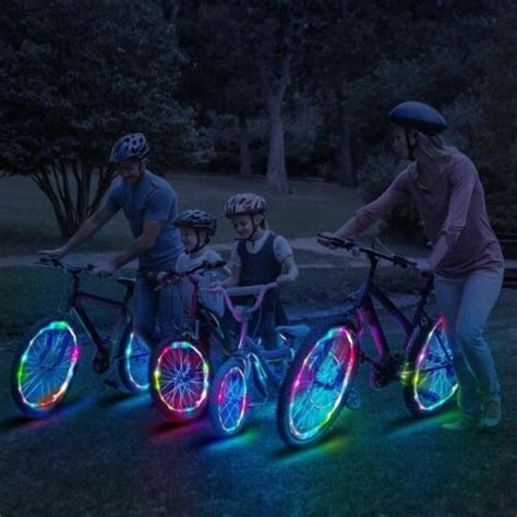 Led Bicycle Bike Cycling Rim Lights Auto Open And Close Wheel Spoke Light