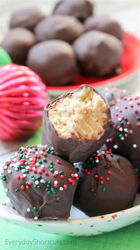 Holiday Peanut Butter Balls Everyday Shortcuts