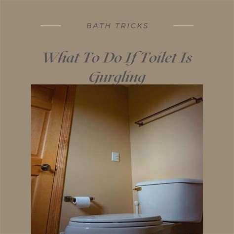 What To Do If Toilet Is Gurgling Comprehensive Guide