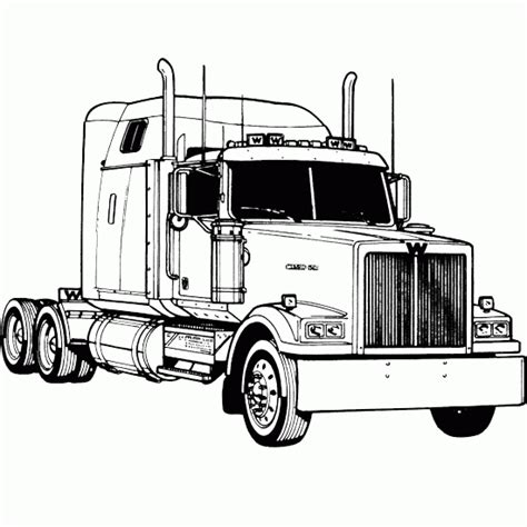 18 Wheeler Coloring Pages Coloring Pages