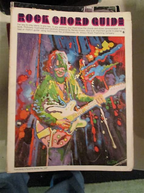 Rock Chord Guide By Harvey Vinson Vintage Band Book Reverb