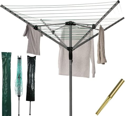 Buy 40m Heavy Duty Rotary Airer Clothes Drying Rack 4 Arms