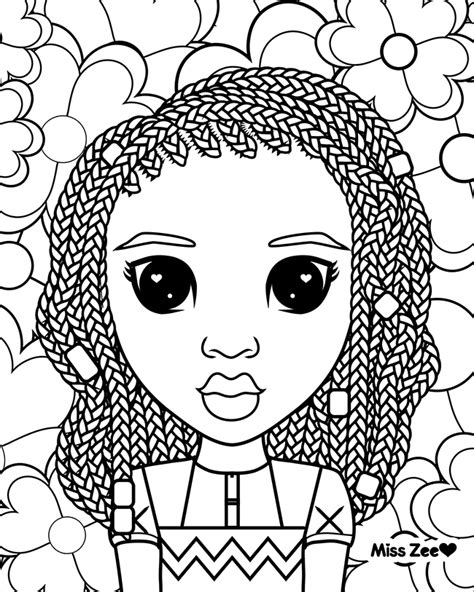 Curly Hair Coloring Pages Coloring Pages
