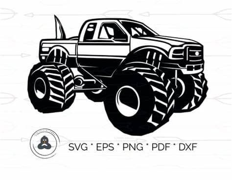 Whether you're a global ad agency or a freelance graphic designer, we have the vector graphics to make your project come to life. Monster Truck Silhouette SVG & Dxf Cutting Files for Cricut