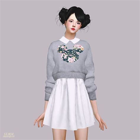 The 64 Best Sims 4 Cc Finds Korean Clothes Images On Pinterest Sims