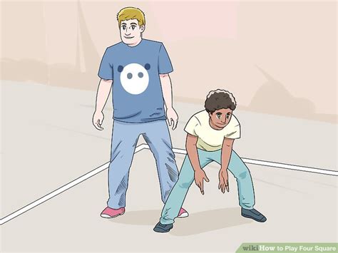 The king serves the ball and it must land in another square. 3 Ways to Play Four Square - wikiHow
