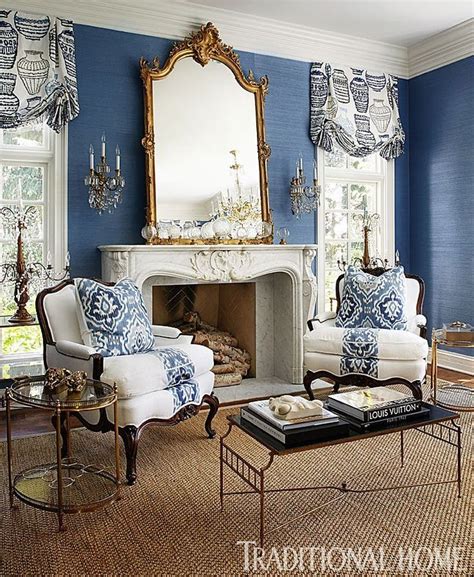 Blue French Decor White Decor Blue And White Living Room Blue White