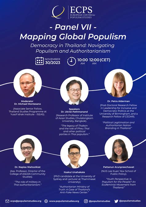 Mapping Global Populism Panel 7 Democracy In Thailand Navigating