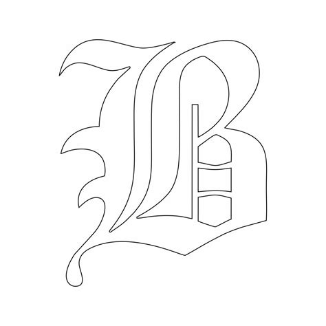 Gothic Alphabet Letter Stencils