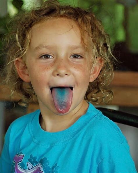 Girl With Blue Tongue By Norman Johnson Cute Little Girls Outfits