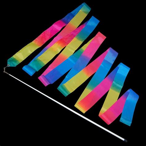 Gymnastic Twirling Ribbon Rainbow 5m New Ebay