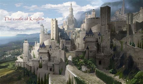 Artstation The Castle Of Knights Kim Eun Chul Fantasy Castle