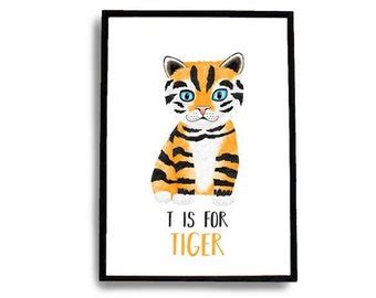 T Is For Tiger Etsy