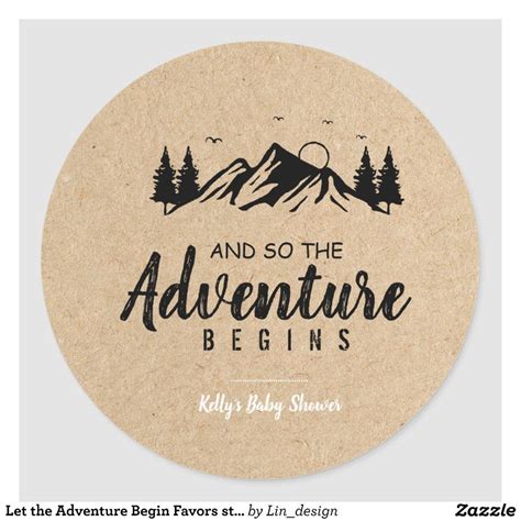 Let The Adventure Begin Favors Stickers In 2021 Favor