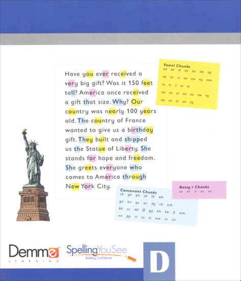 Spelling You See Level D Americana Universal Set Demme Learning