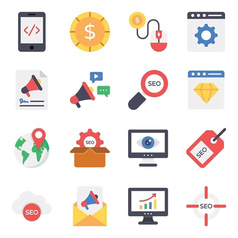 Marketing And Business Icon Set 2252111 Vector Art At Vecteezy