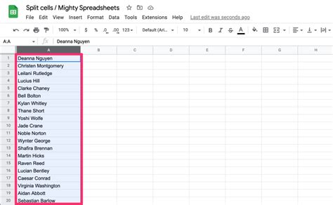 How To Split Cells In Google Sheets Into Columns And Rows Mighty