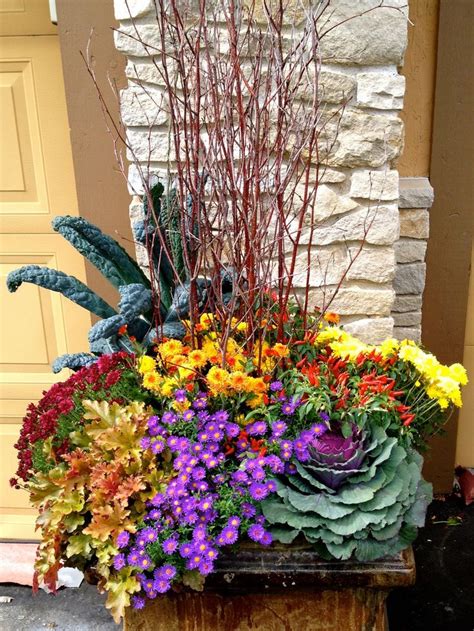 40 Best Fall Containers Images On Pinterest Fall Containers Fall