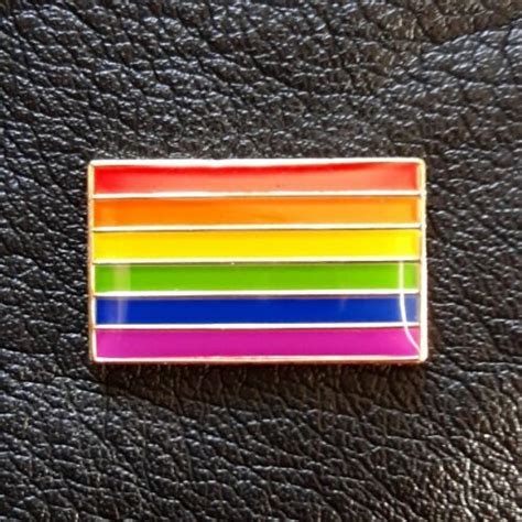 Rainbow Flag Lapel Pin Badge Pack 10