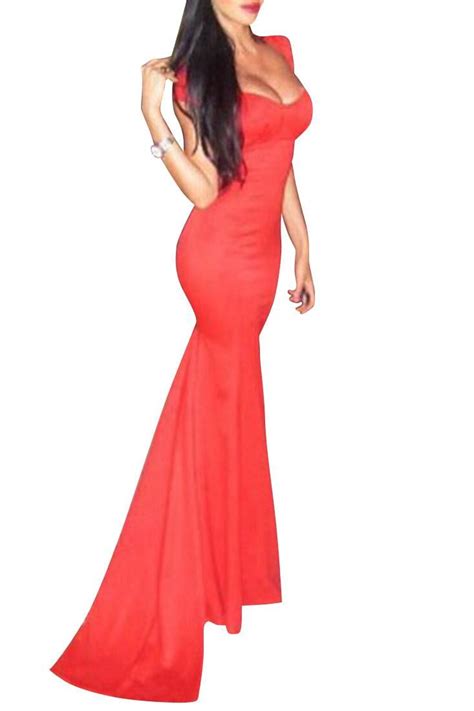 Mermaid Formal Dress Red Formal Dress Formal Dresses Red Floor Evening Dresses Prom Dresses