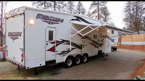 2007 Jayco Recon Zx F36v Toy Hauler Trailer Tour Custom Projector