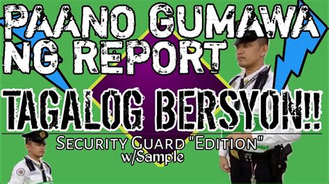 Paano Gumawa Ng Report Tagalog Version For Beginners Security Edition