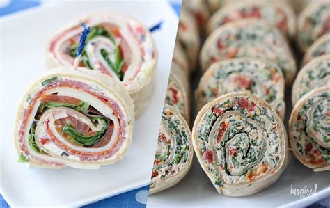 How To Make Pinwheel Sandwiches With Tortillas