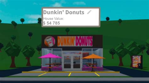 Bloxburg Dunkin Donuts Tour Youtube