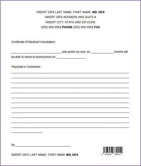 When prescriptions are to be signed by general practitioner registrars, assistants, locums, or deputising doctors, the name of the doctor printed at the bottom of the form must still be that of the responsible principal. Printable Fake Doctors Notes Free | Doctors note template ...