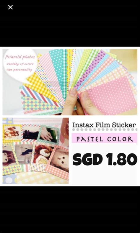 Instax Film Stickers Photography Cameras On Carousell