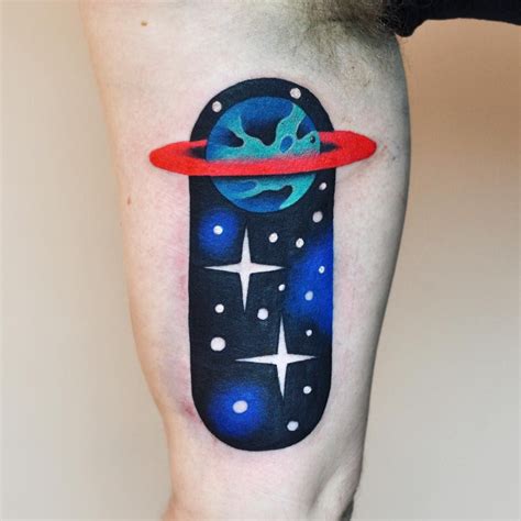 Cute small tattoo designs for women are easier to locate anywhere in the body as to reveal boldness. Space planet tattoo | Tattoos, Tattoo artists, Alien tattoo