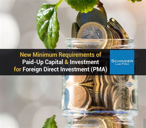 New Minimum Requirements Of Paid Up Capital And Investment For Foreign