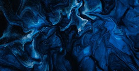 Wallpaper Paint Stains Liquid Blue Dark Desktop Wallpaper Hd Image