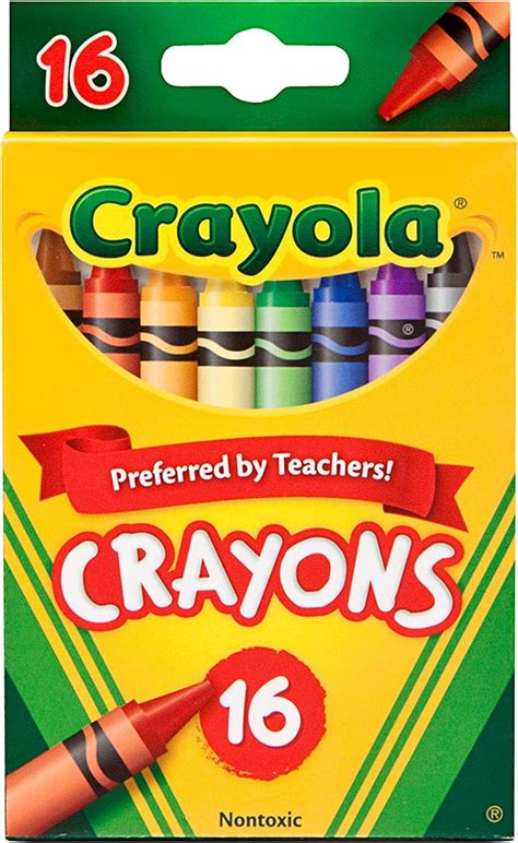 Crayola Crayons 16 Count Pack Assorted Colors Art