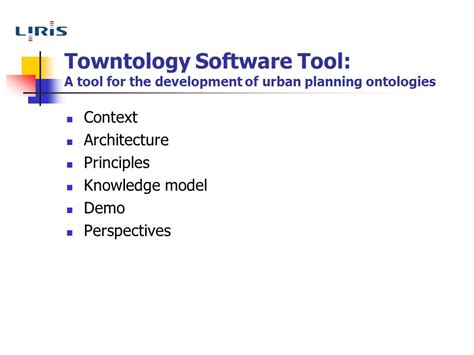 Towntology Software Tool A Tool For The Development Of Urban Planning