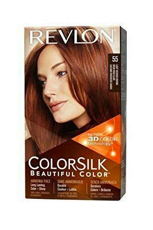 Revlon Colorsilk Hair Dye Light Reddish Brown Bulk Masters Golden