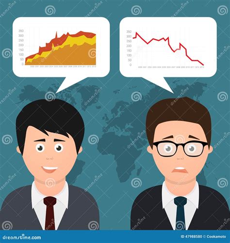 Two Businessmen Discussing Stock Vector Illustration Of Communication 47988580