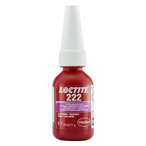 Loctite 222 Threadlock 10ml L Low Strength Fasteners Fixings And Tools