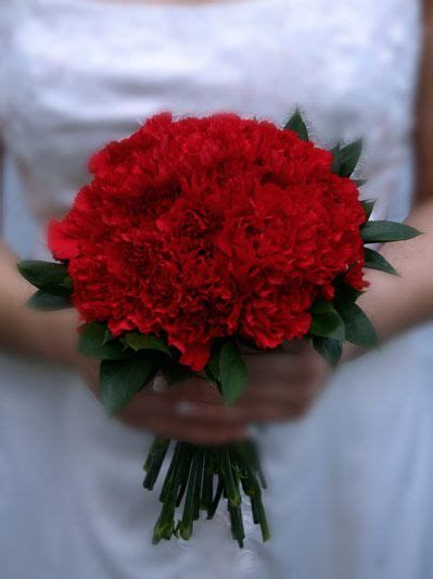 My Dream Bouquet Would Consist Simply Of Red Carnations They Re Less Expensive Than Roses And