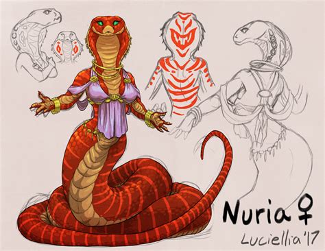 A Drawing Of A Woman With Two Snakes Around Her And The Words Nuria On It