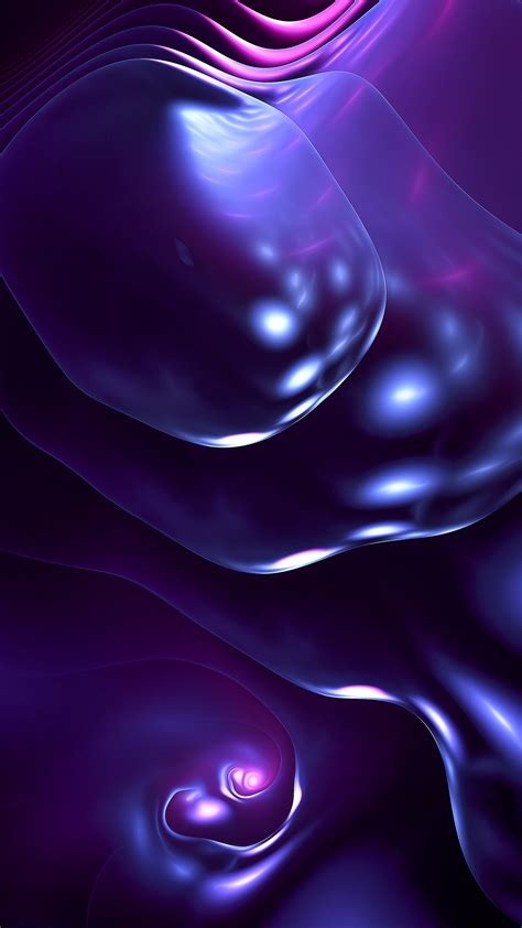 Dark Purple Bubbles 4k Hd Abstract Wallpapers Hd