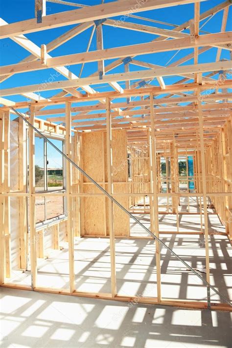 New Home Construction Framing Stock Photo By ©levkro 23975955
