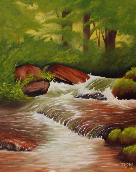 The Shallow Stream Painting By Patrick Mayne Fine Art America